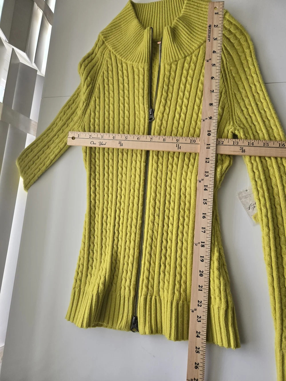 NWT Free People Eliza Mini Skirt Sweater Set Chartreuse New With Tags XS